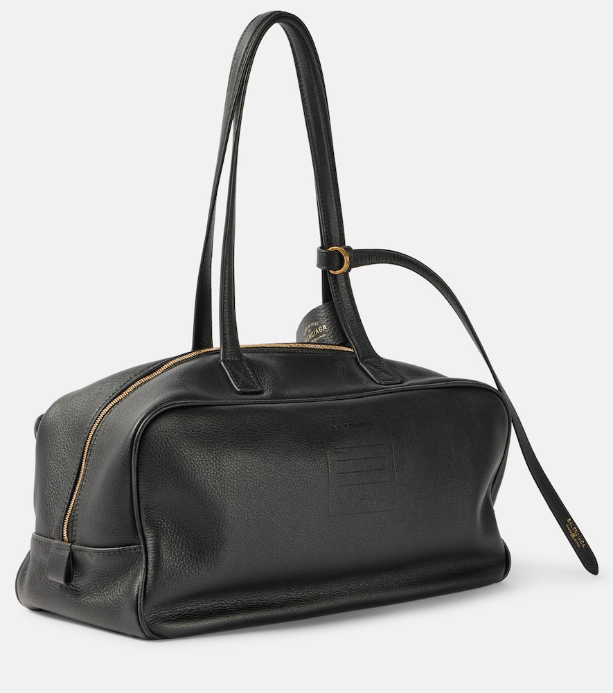 Carrie Medium leather bowling bag
