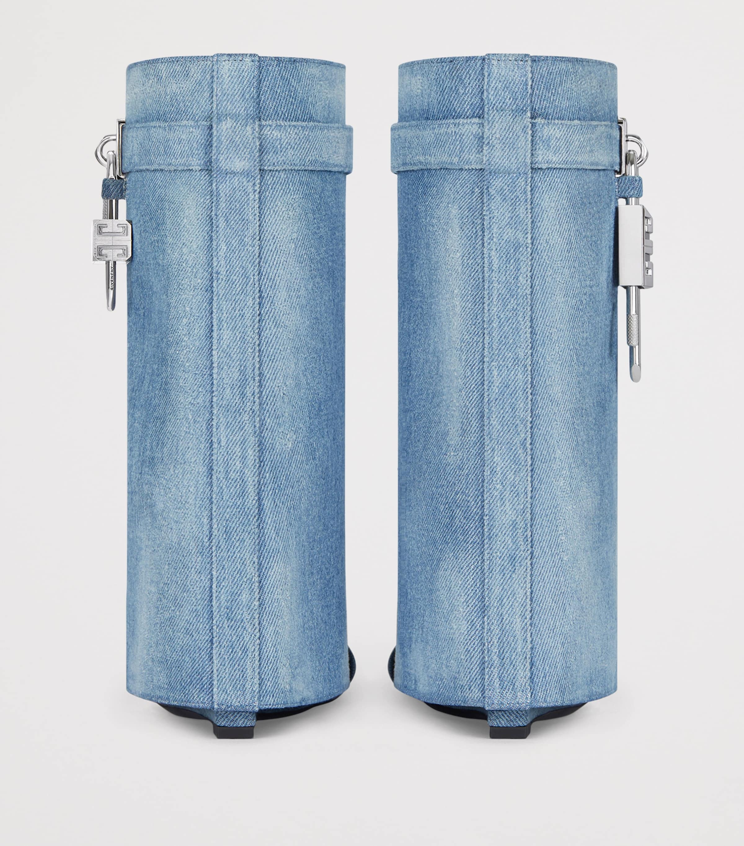 Givenchy Denim Shark Lock Sandals 90