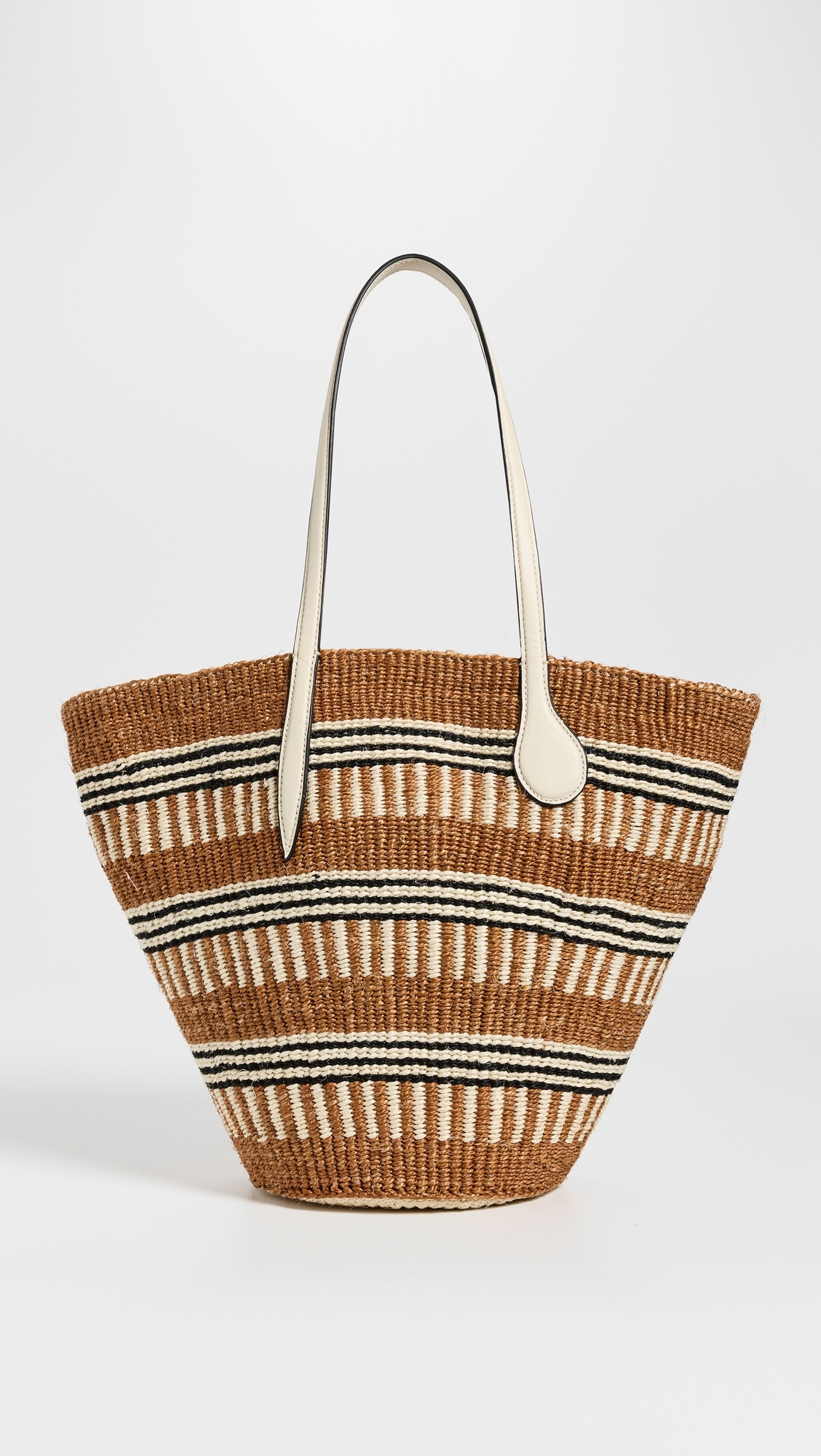 Liffner Straw Basket Bag Beige One Size