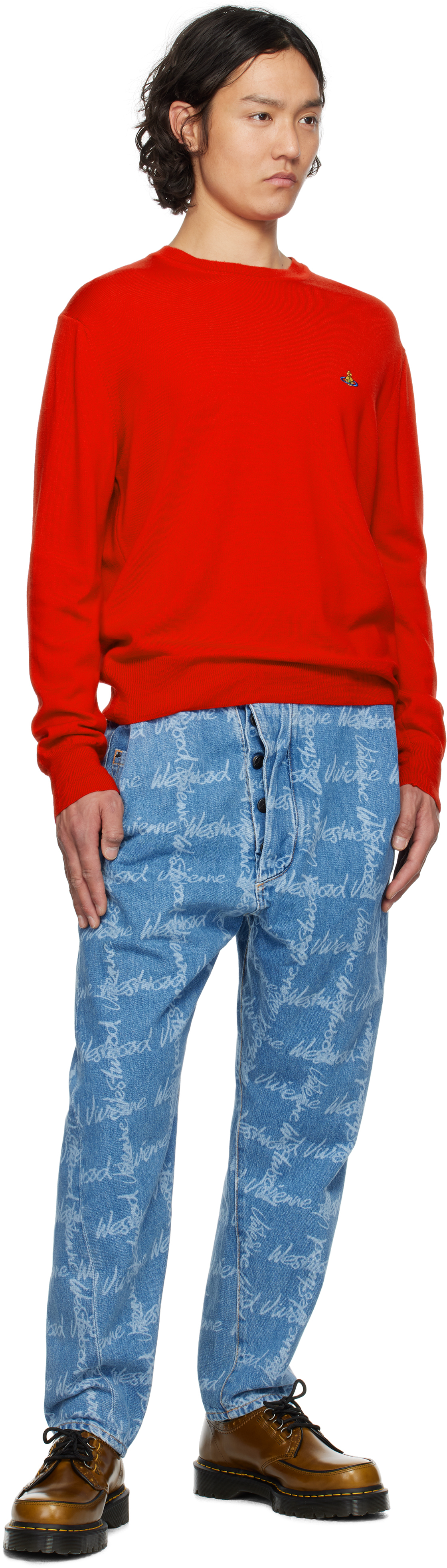 Vivienne Westwood Blue Drunken Jeans