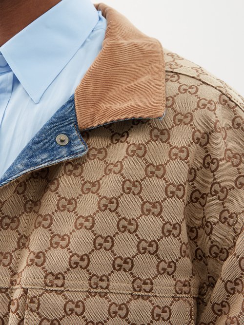 Gucci Reversible GG-jacquard denim jacket - Realry: A global fashion sites  aggregator