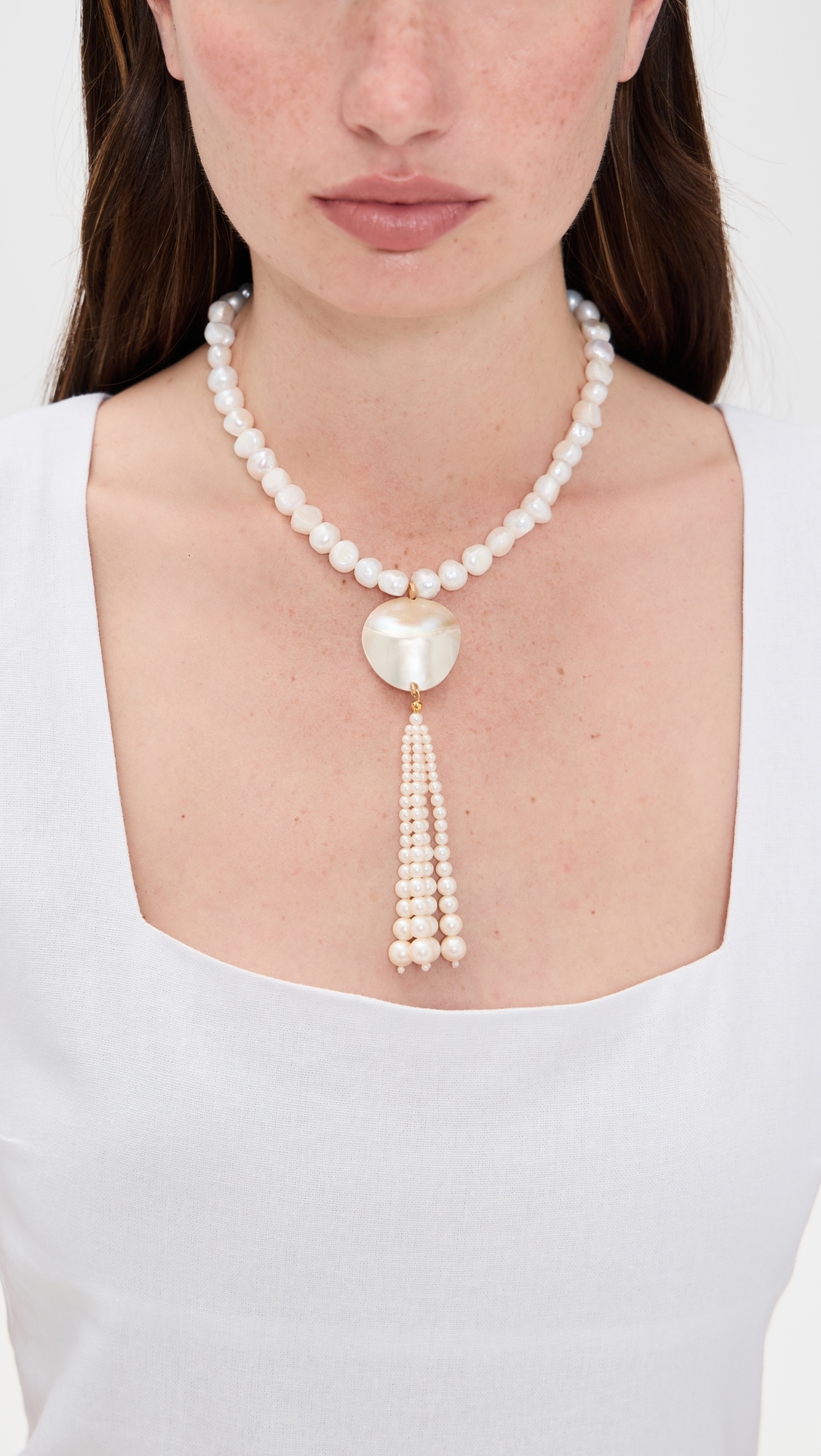 Jennifer Behr Coraline Necklace Pearl One Size
