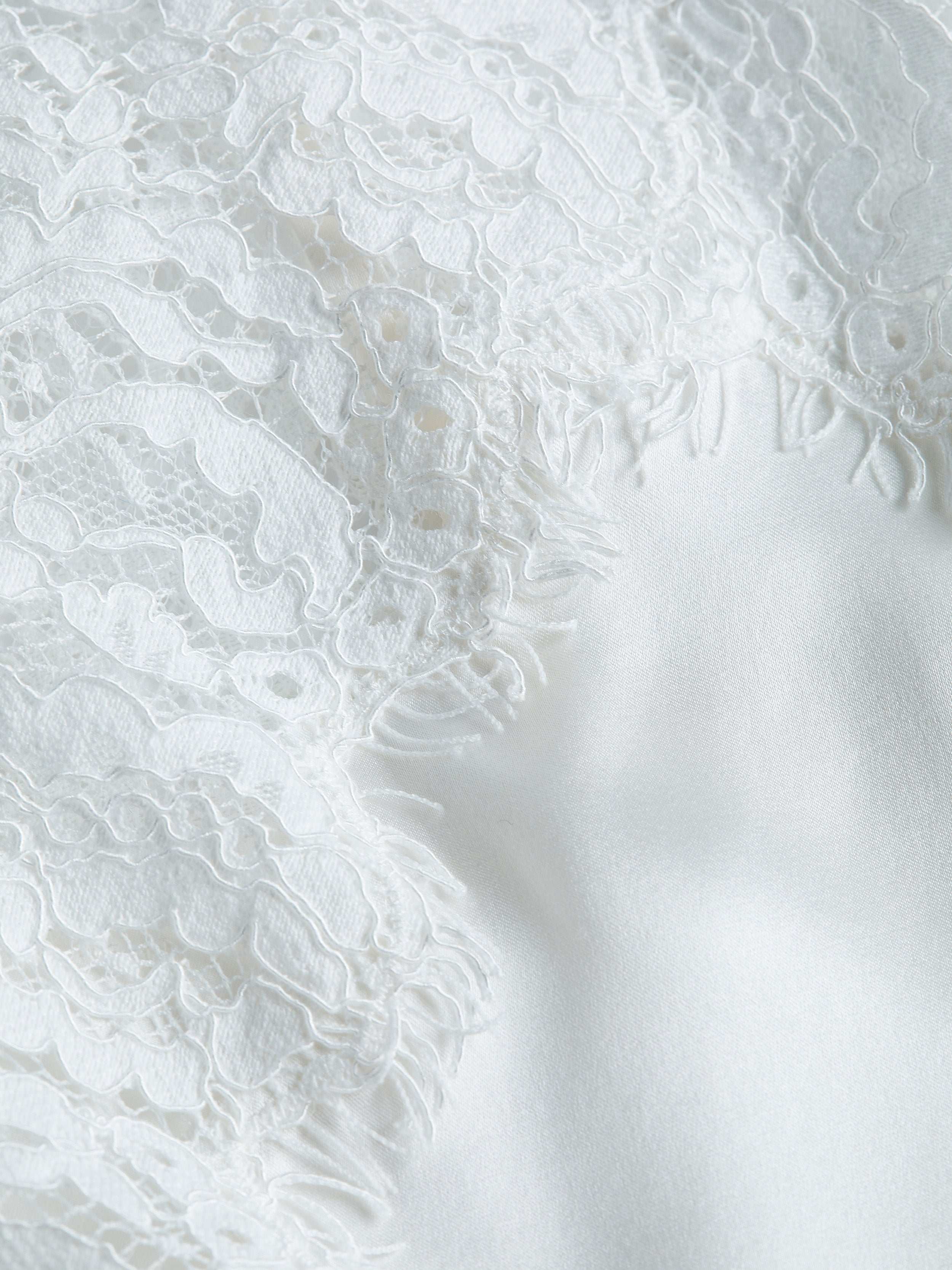 Priya Silk Lace Camisole In White