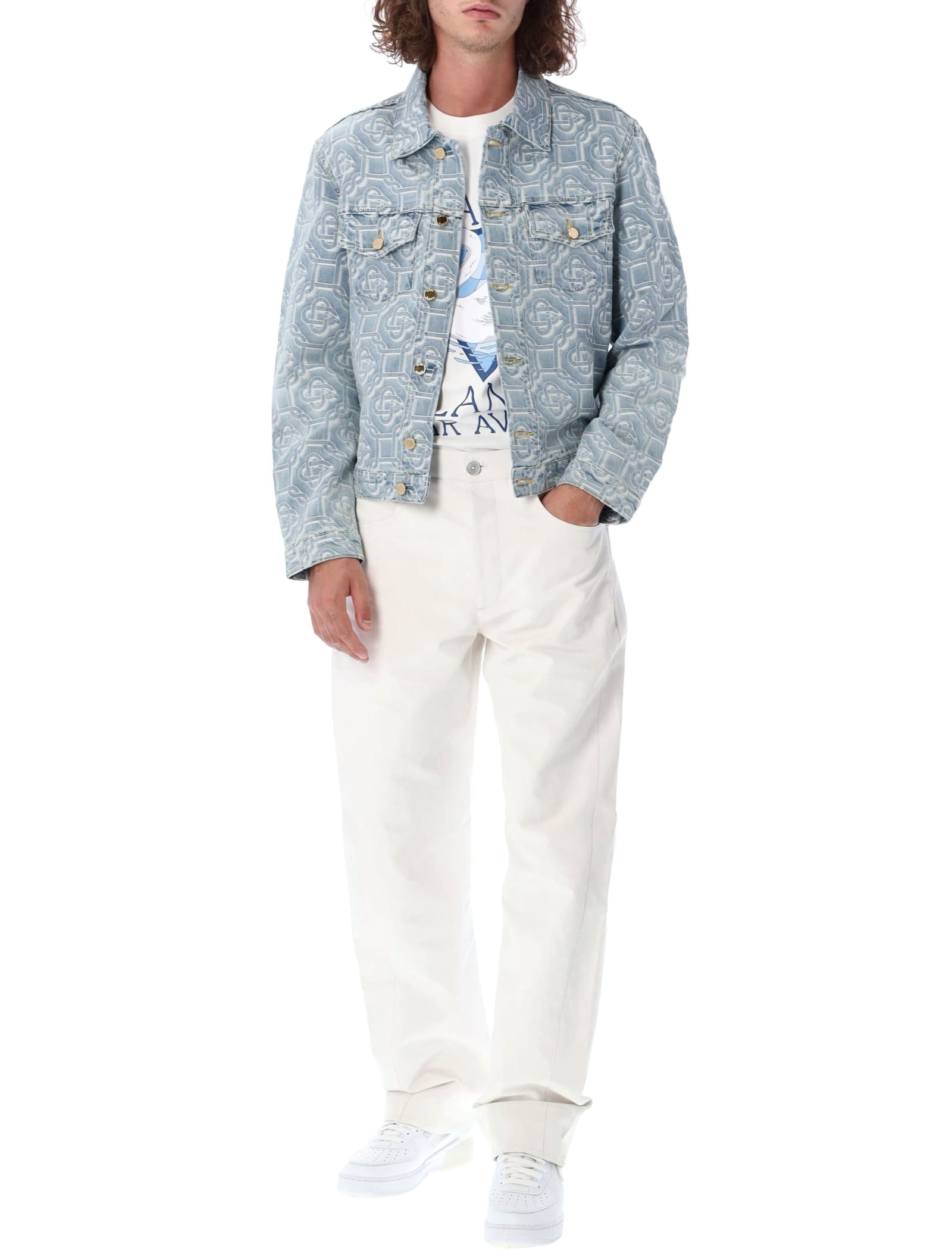 Monogram Jacquard Denim Jacket  Casablanca Paris – Casablanca Paris