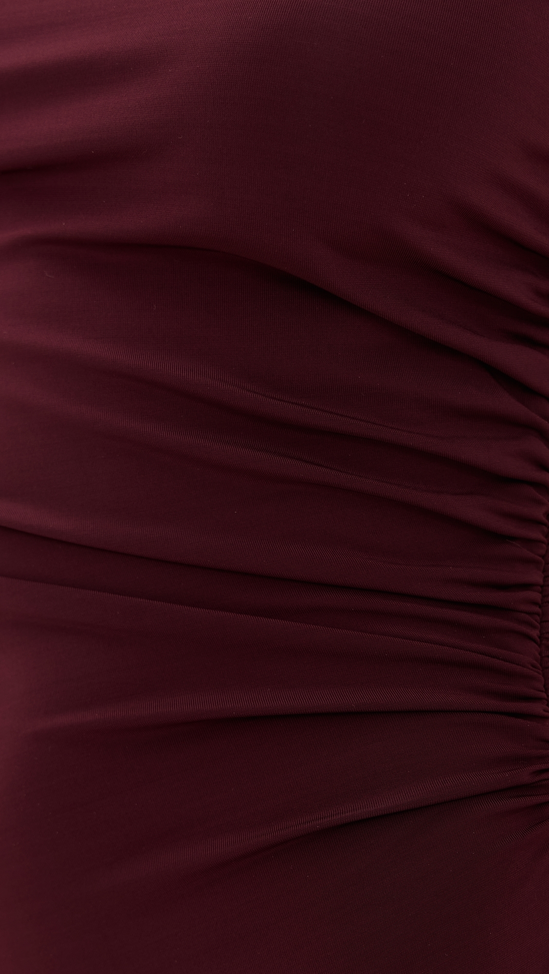 Fluid Jersey Dress Dark Cherry