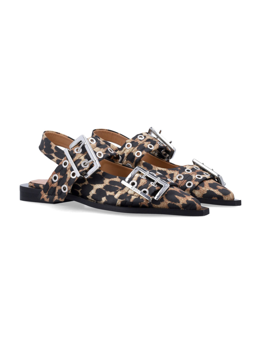 Leopard Print Slingback Ballet Flats