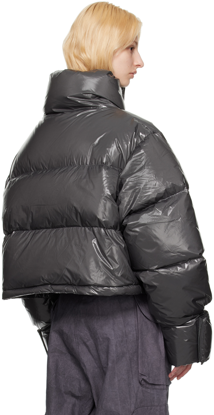 Entire Studios Gray Cropped PFD V2 Down Jacket - Realry: A global