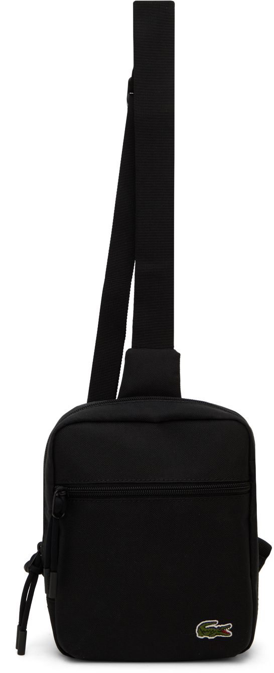 Lacoste Shoulder Bag - Vertical Camera Bag - Black