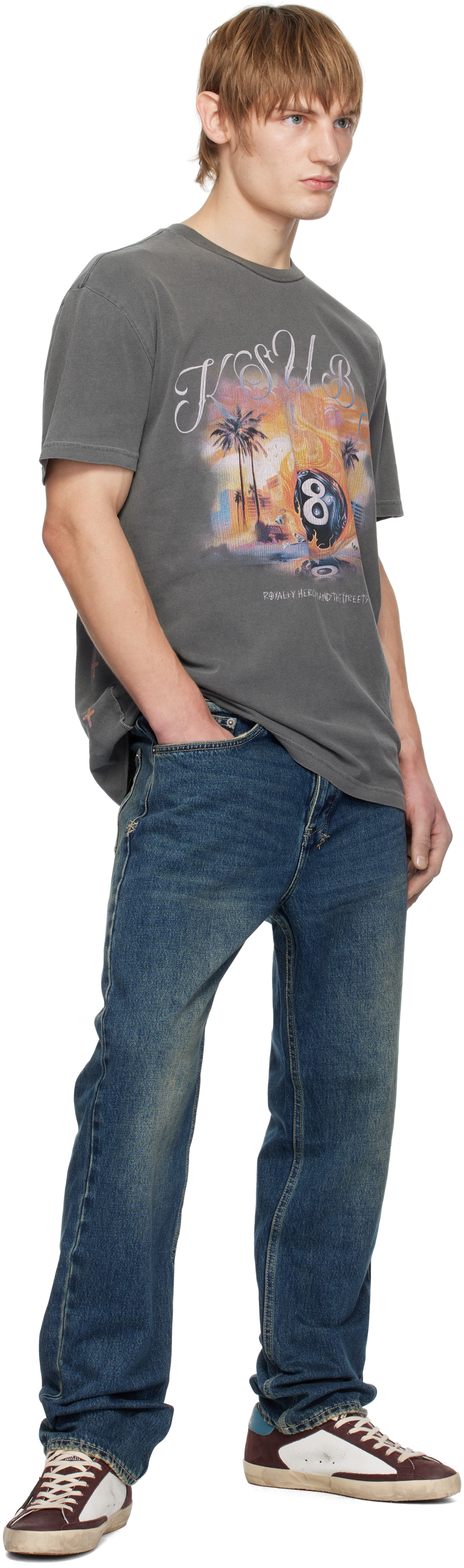 Ksubi Gray World Order Biggie T-shirt