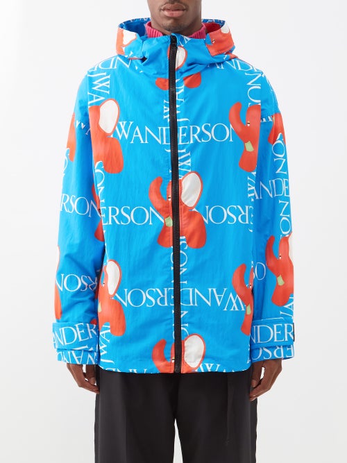 Jw Anderson Hooded elephant-print jacket - Realry: Your Fashion Search  Engine