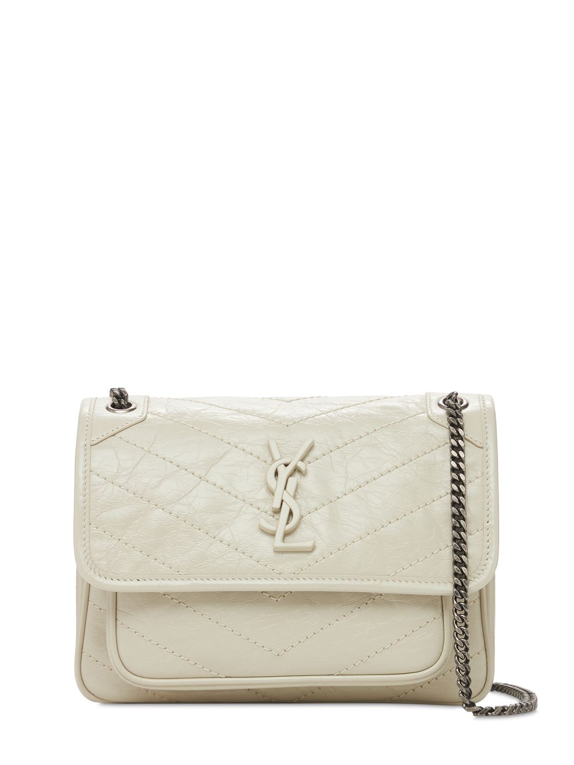 Niki Baby crinkled-leather cross-body bag | Saint Laurent