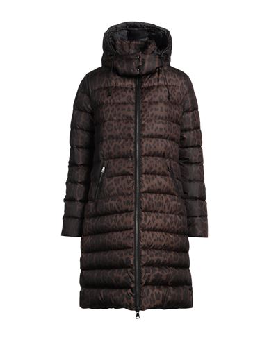 Simonetta Ravizza Woman Puffer Dark brown Size 6 Nylon