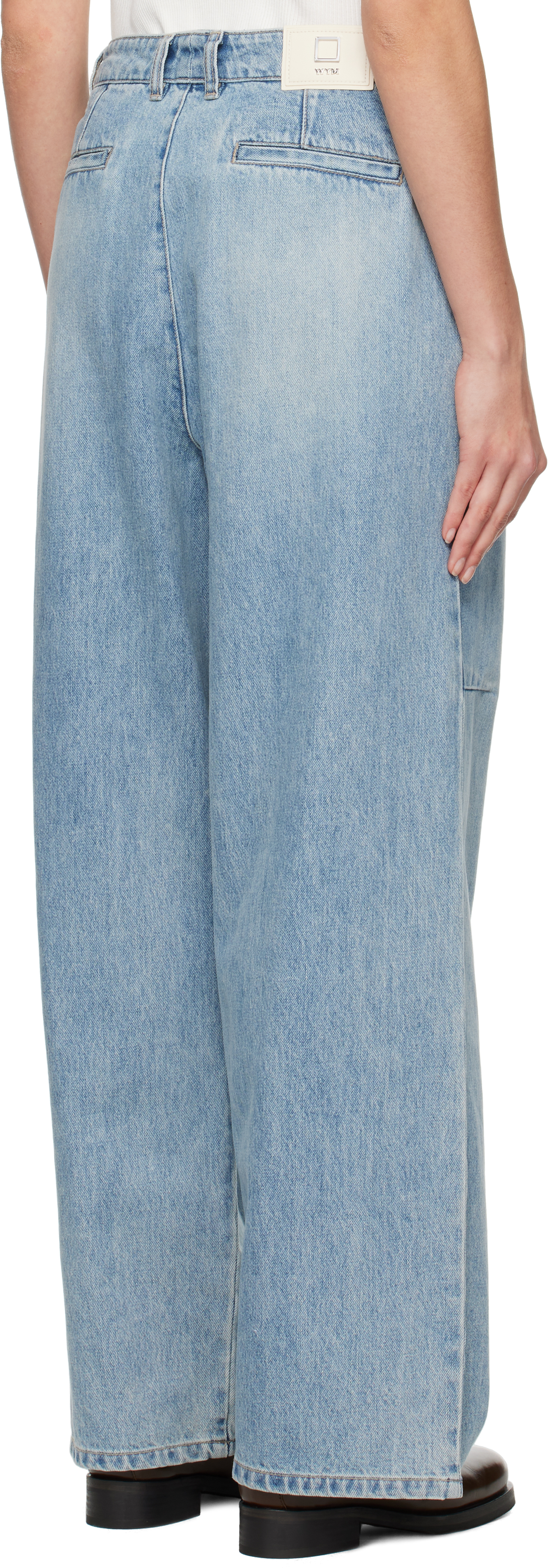 WOOYOUNGMI Bluye One-Tuck Wide Jeans