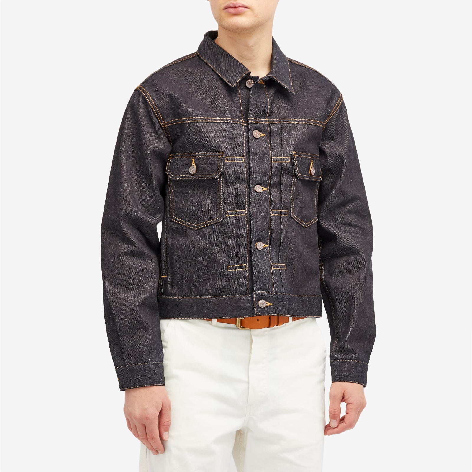 Men's 101 Unwashed Denim Jacket in Blue