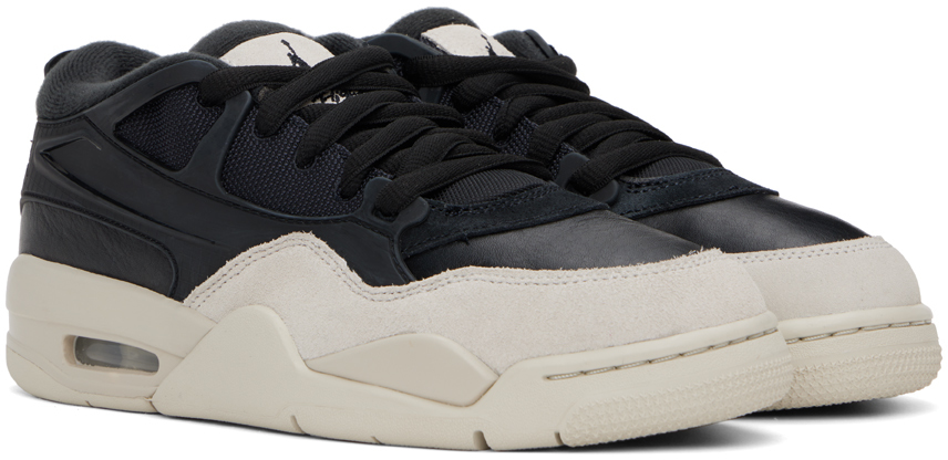 Nike Jordan Black & Off-White Air Jordan 4 RM Sneakers