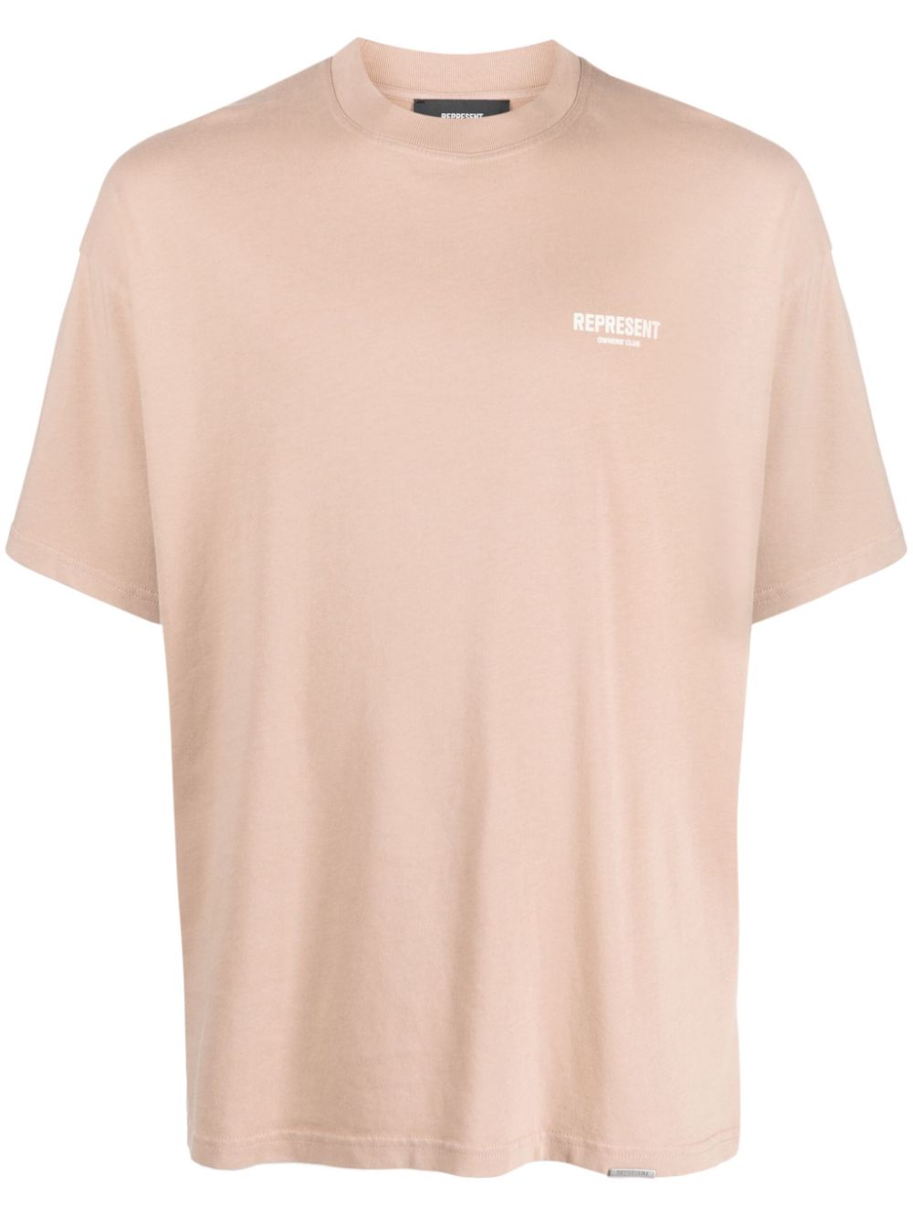 레프리젠트 남성 logo-print cotton T-shirt - Brown MT4007227