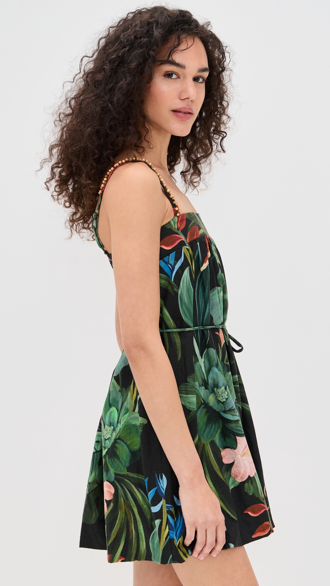 Midnight Macaw Fiesta Black Sleeveless Mini Dress Midnight Macaw Fiesta Black
