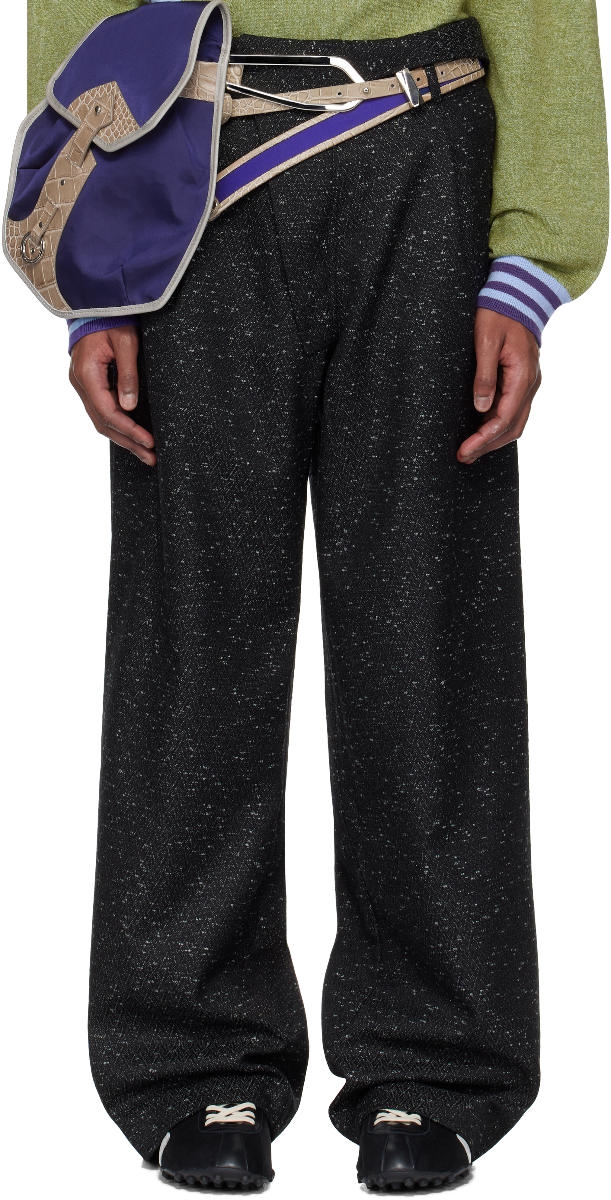 Kiko Kostadinov Black Navin Wide Trousers