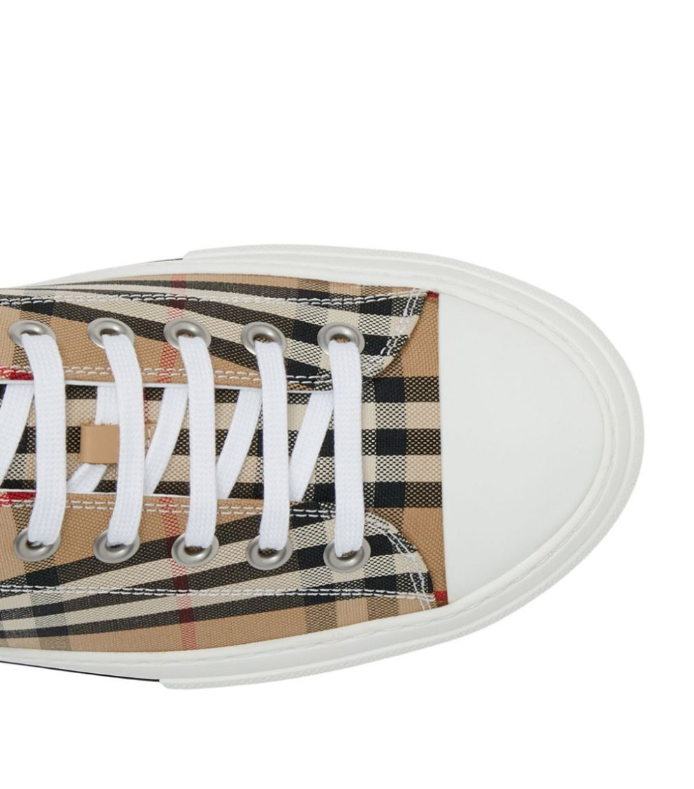 Brown Check Sneakers
