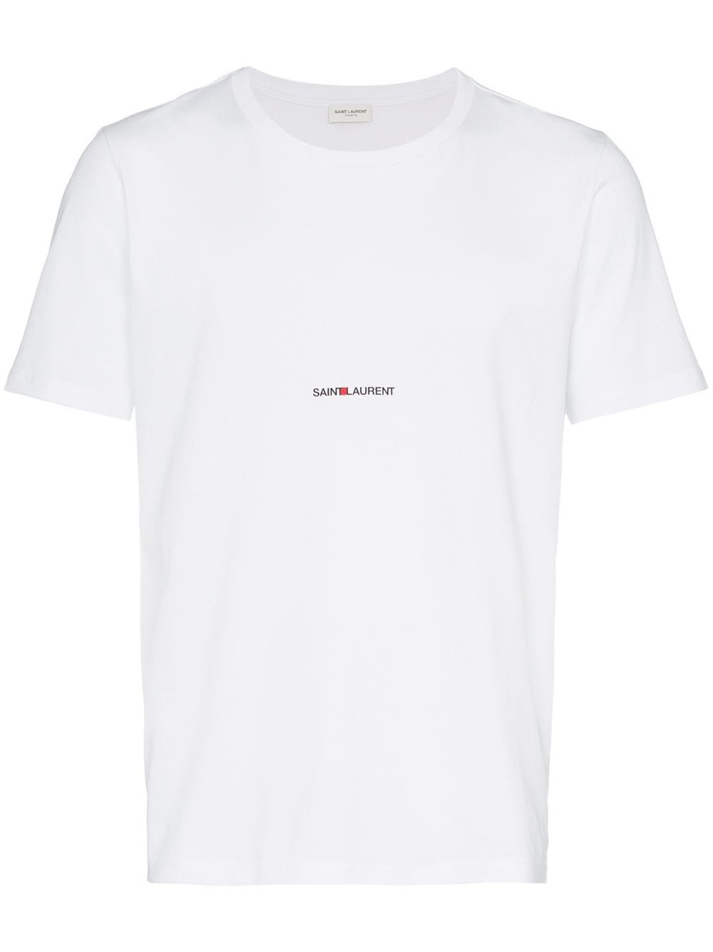 Saint Laurent: Black Rive Gauche Logo T-Shirt