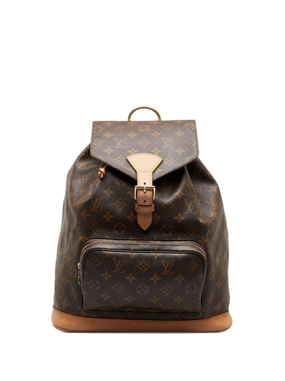 LOUIS VUITTON Backpack Bag Monogram Brown Montsouris GM