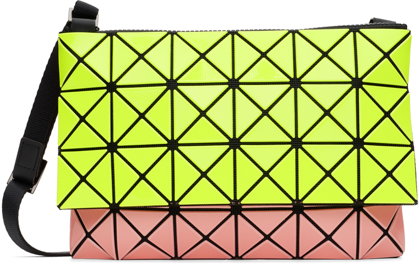 Bao Bao Issey Miyake  Prism Kangaroo Tote Bag in Yellow & Coral