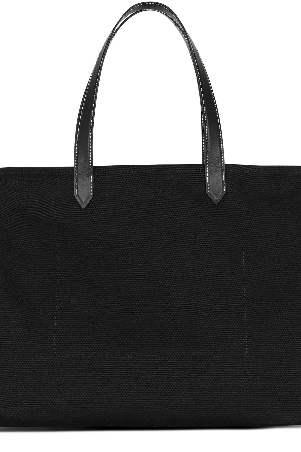 B-Army 42 monogrammed canvas and smooth leather tote bag