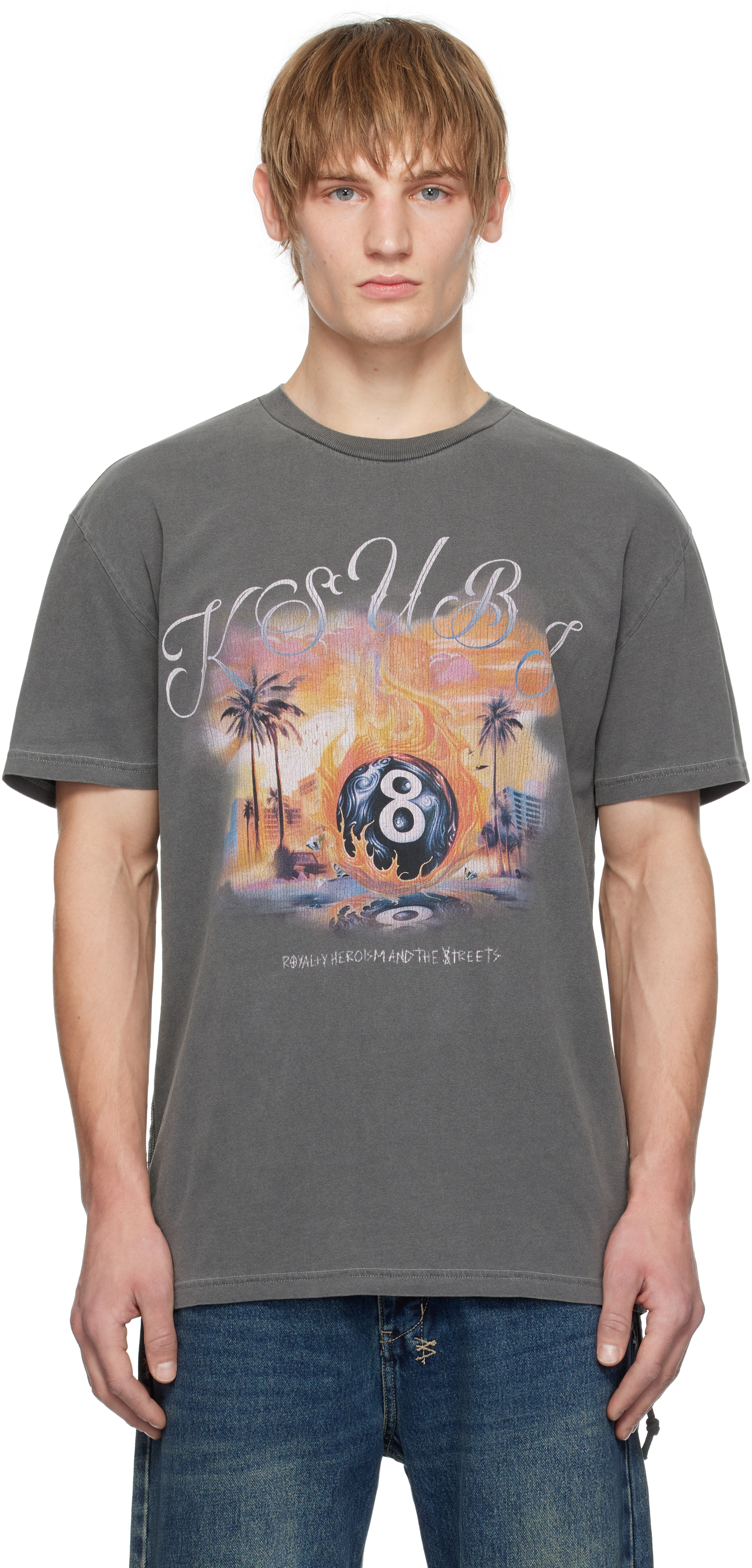 Ksubi Gray World Order Biggie T-shirt