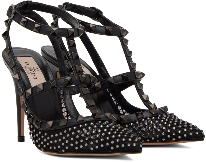 Valentino Garavani Black Rockstud Heels