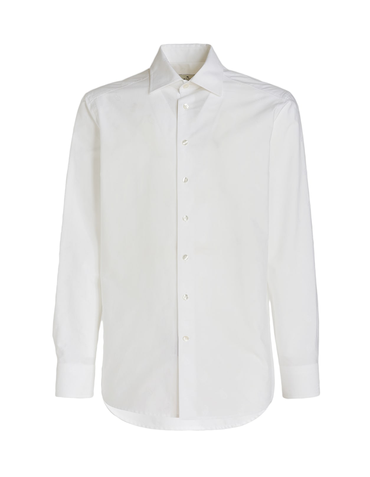 에트로 톤온톤 페이즐리 패턴의 남자 화이트 셔츠 12623196