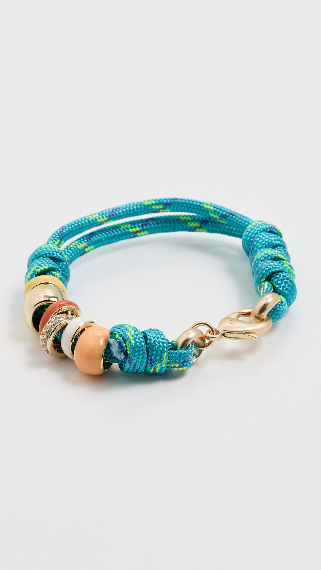 The Happy Cord Bracelet Turquoise One Size