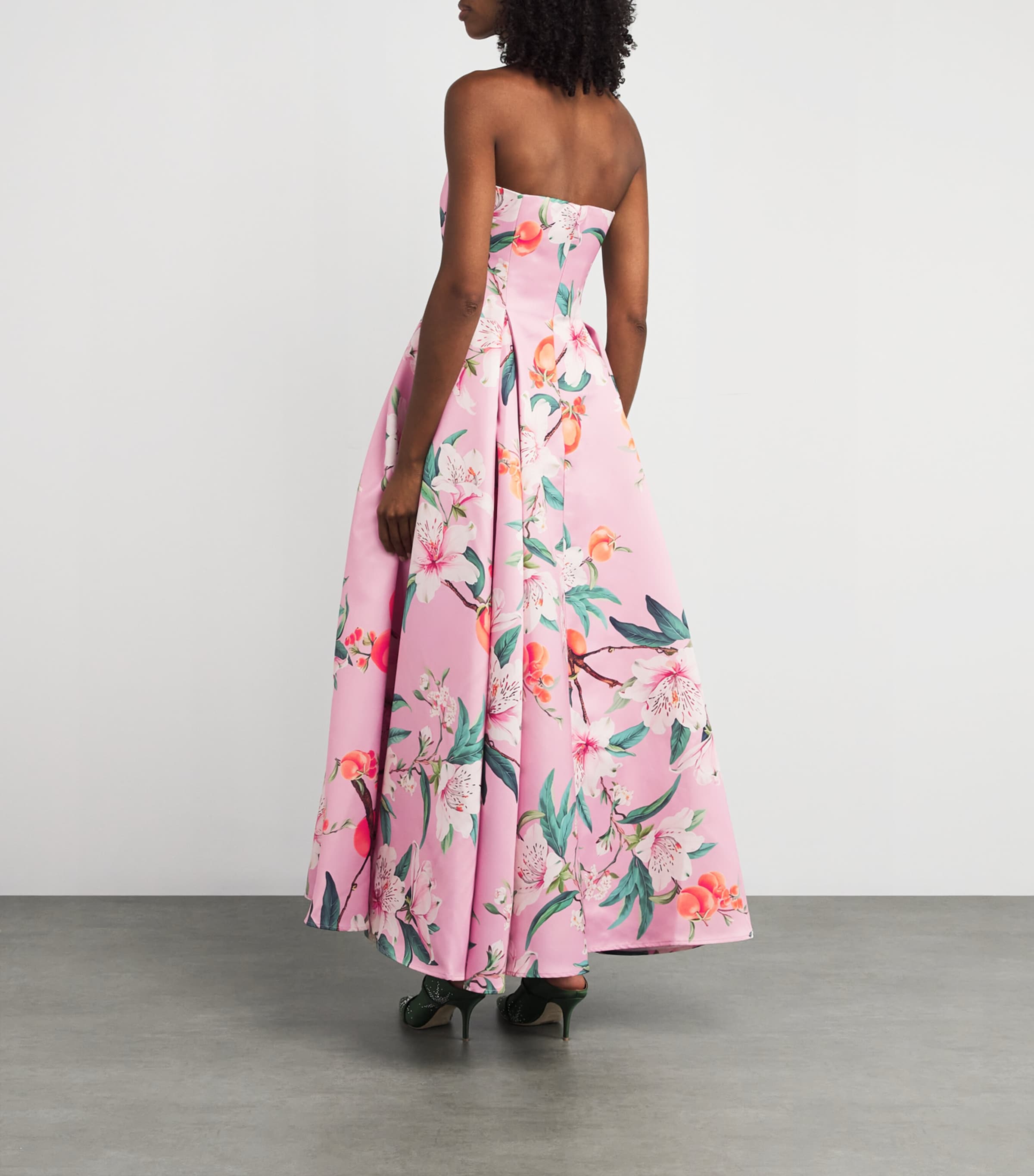 Satin Floral Nora Maxi Dress