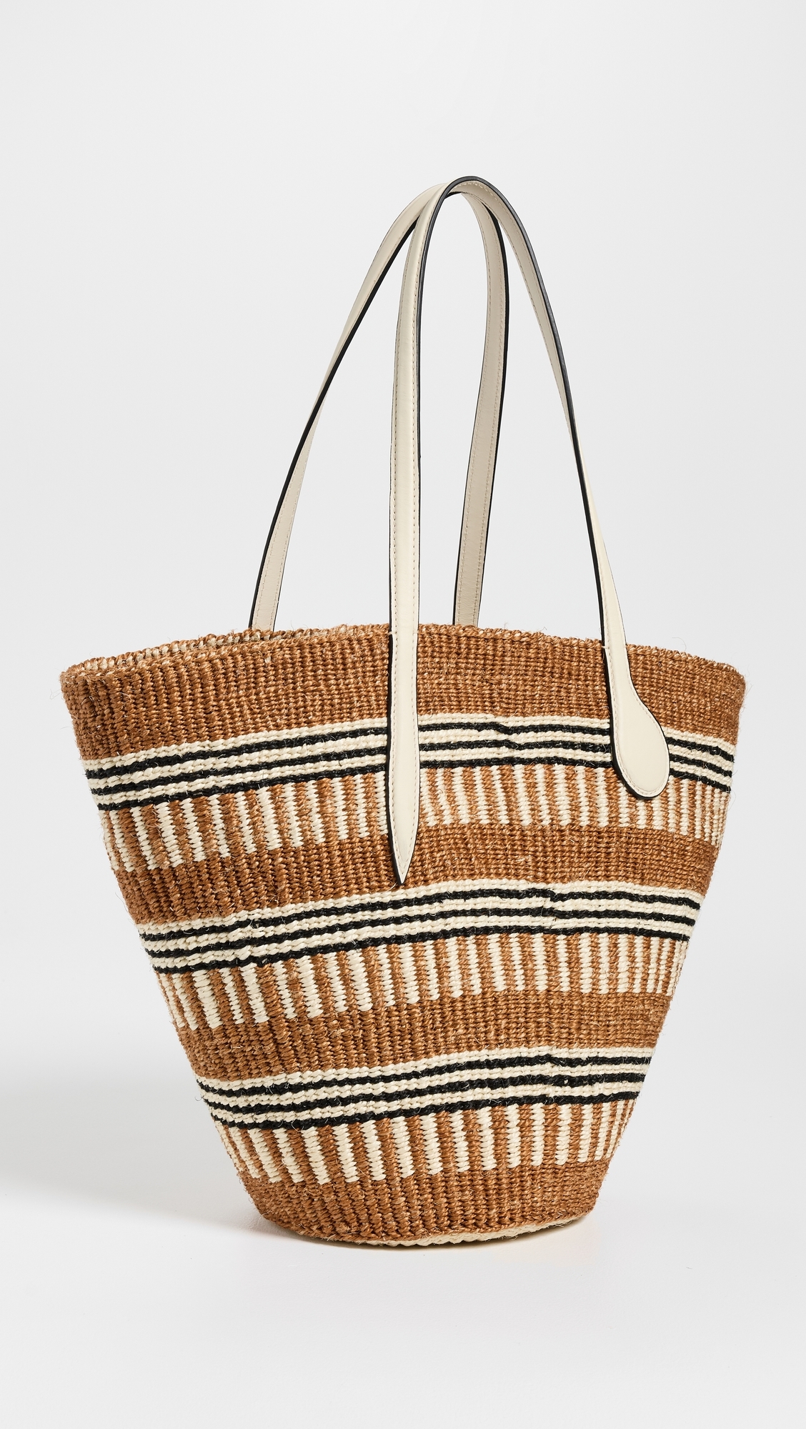 Liffner Straw Basket Bag Beige One Size