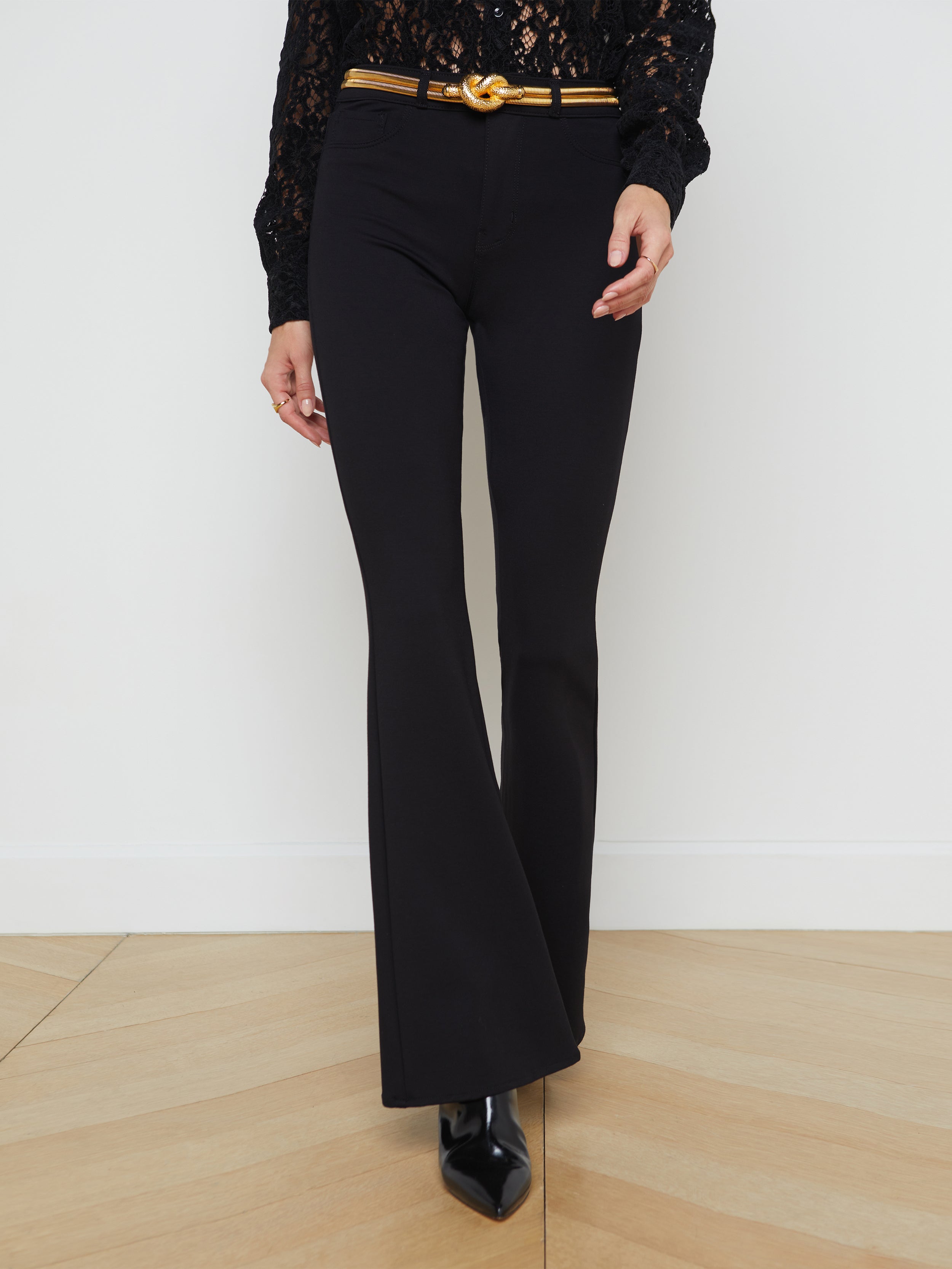 Marty Flare Pants In Black