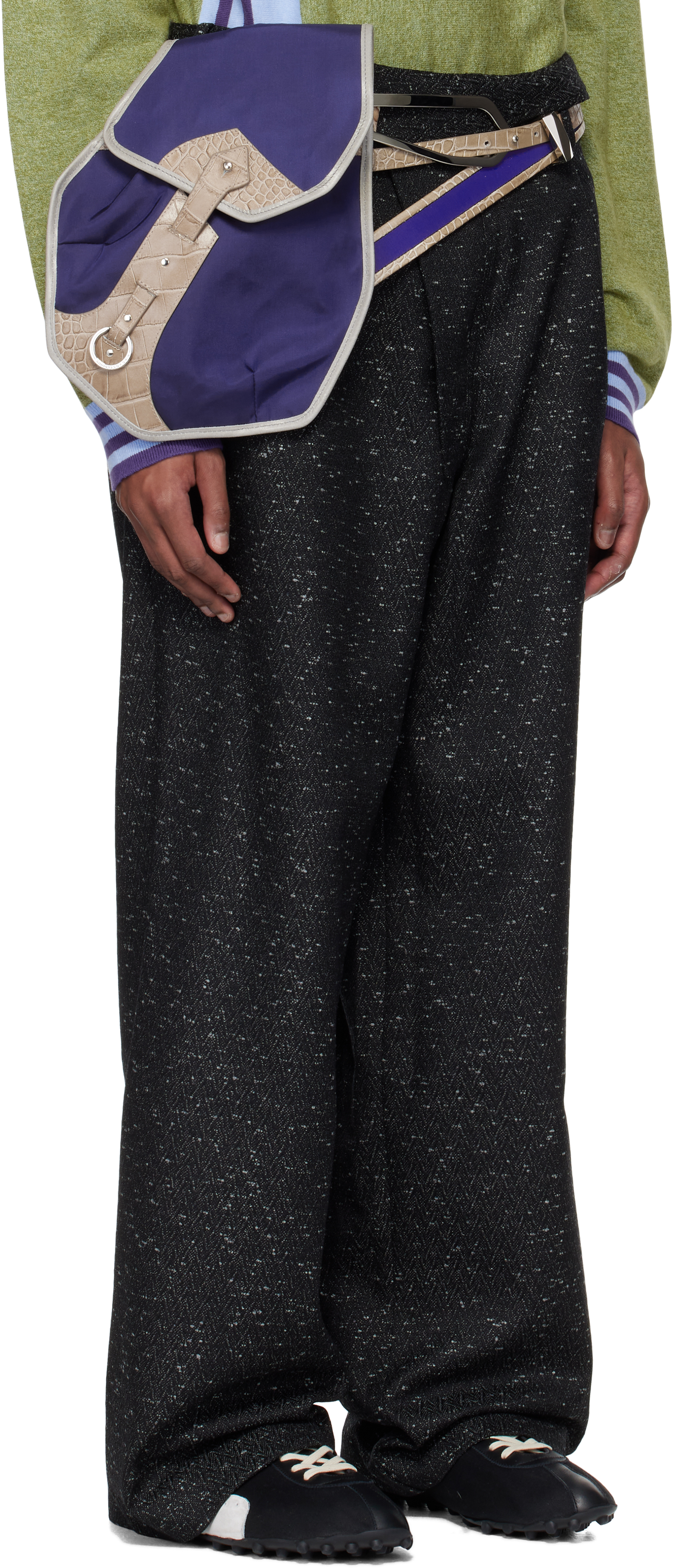 Kiko Kostadinov Black Navin Wide Trousers
