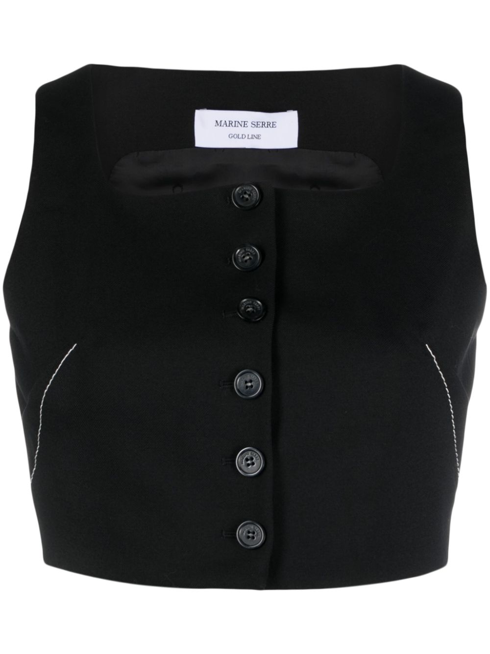 마린 세르 여성 cropped tailoring bustier - Black WTO084RWOV0001