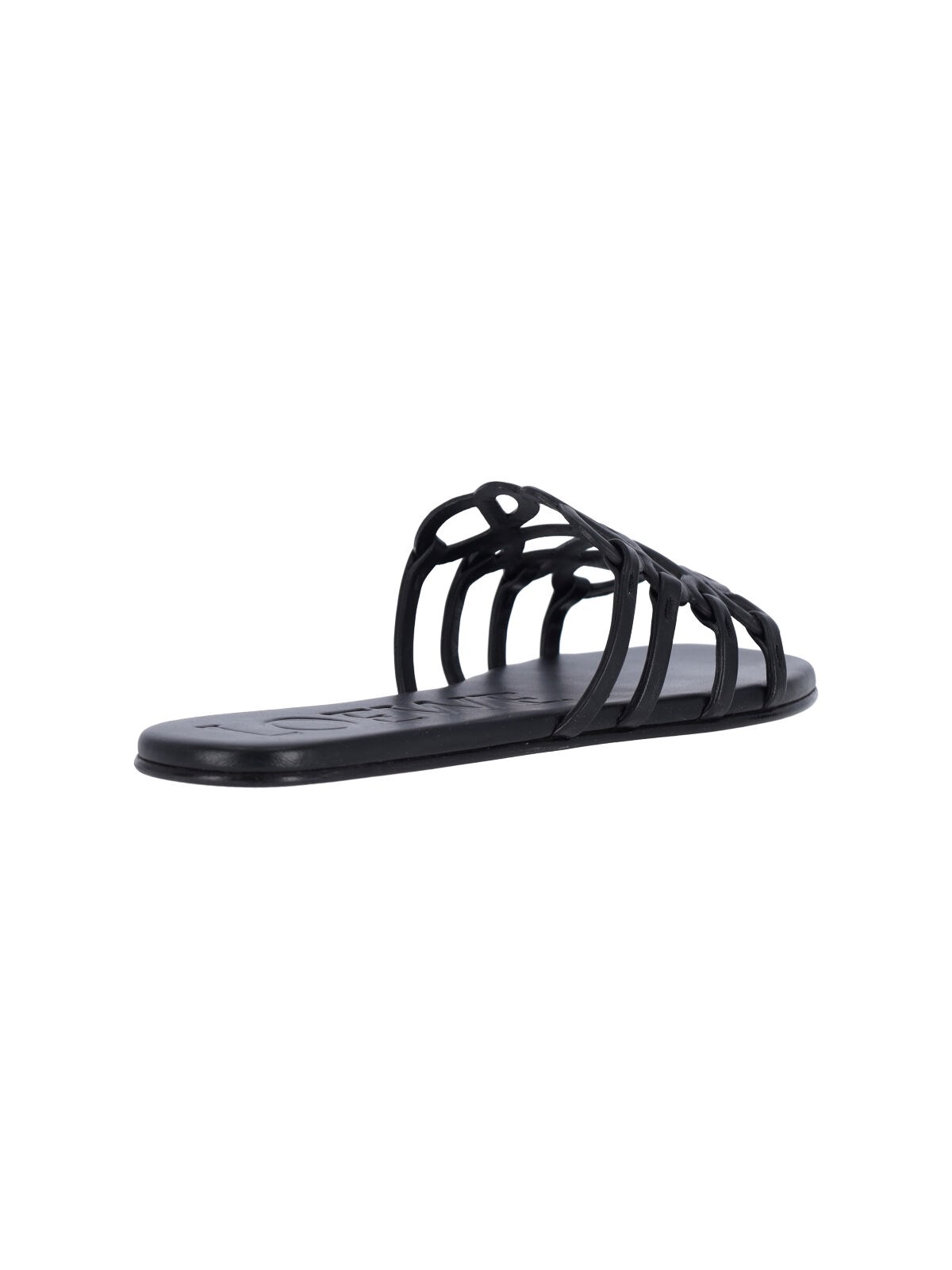 Loewe "Anagram Petal" Slide Sandals