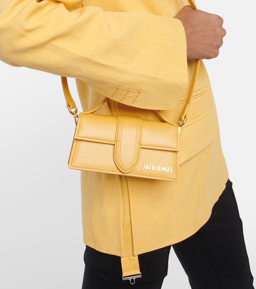 Le Bambino Leather Shoulder Bag in Orange - Jacquemus