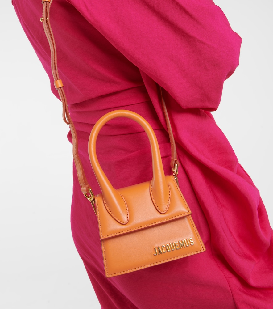 Le Chiquito Leather Tote in Pink - Jacquemus