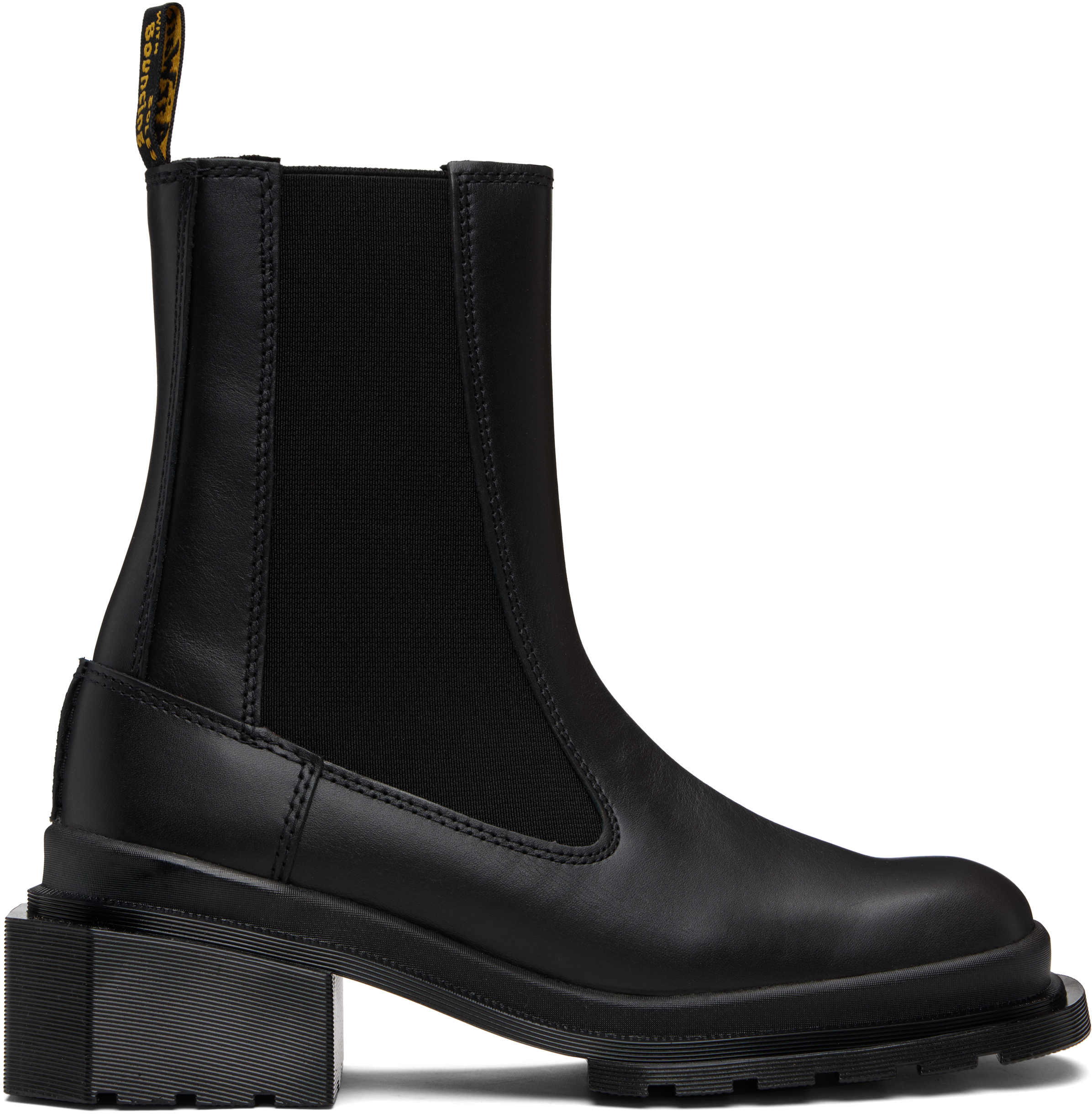 Black Maybole Square Toe Chelsea Boots