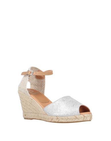 Kanna Woman Espadrilles Light grey Size 11 Soft Leather