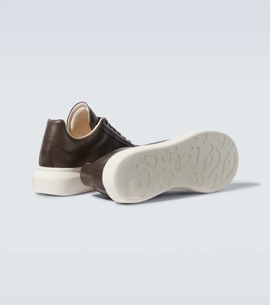 Oversized leather sneakers