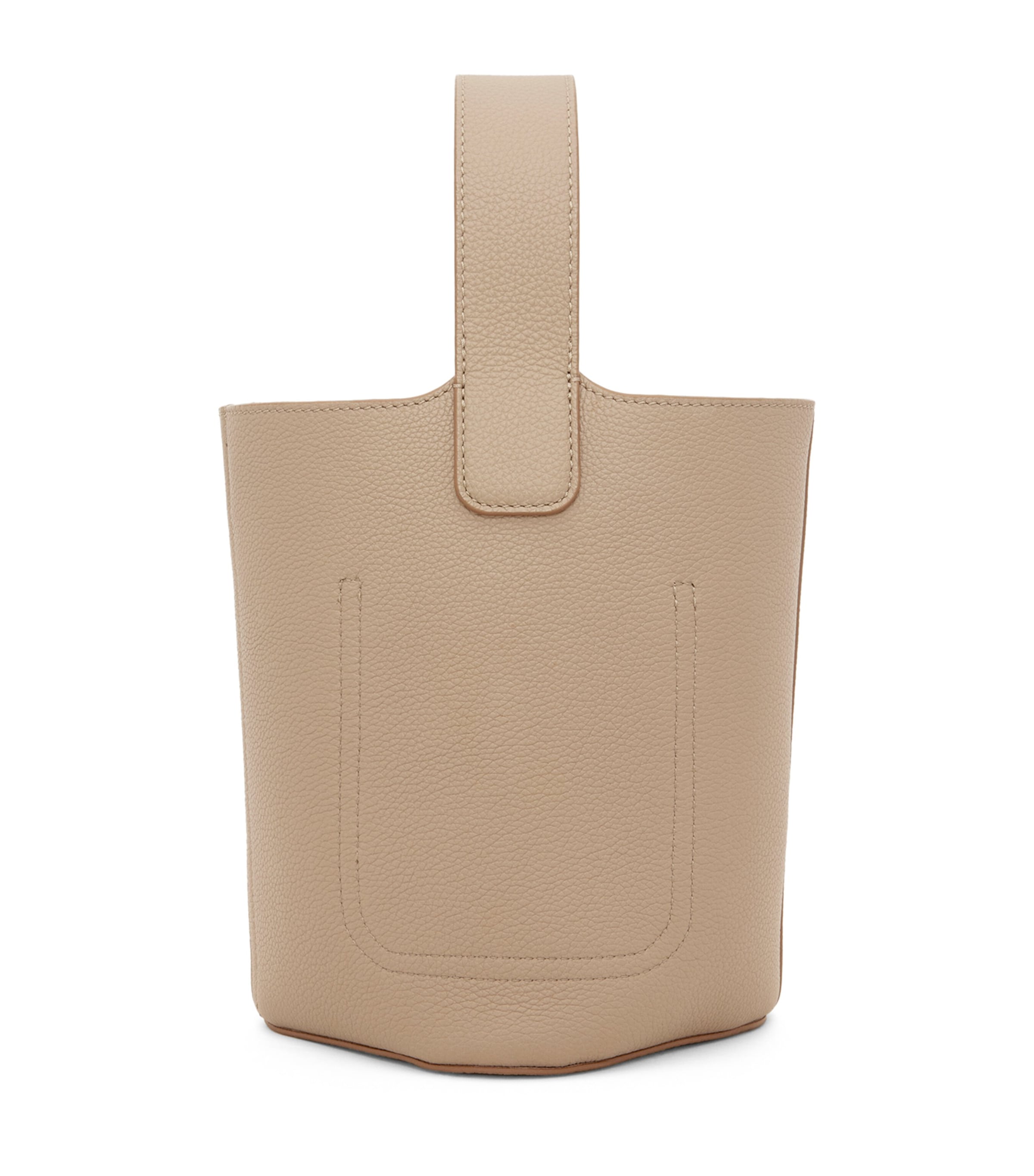 Mini Leather Pebble Bucket Bag