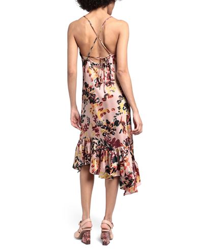 Topshop Woman Midi dress Light brown Size 10 Polyester