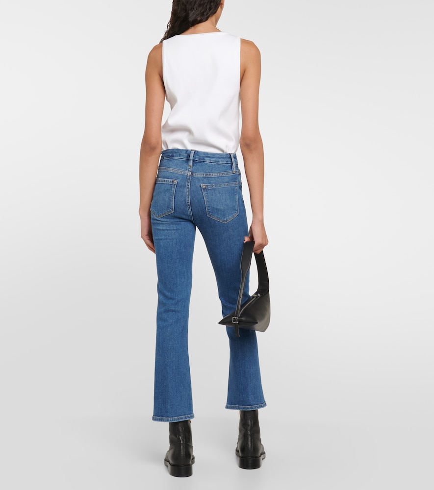 Le Crop Mini mid-rise bootcut jeans