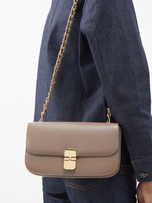 Grace leather cross-body bag, A.P.C., MATCHESFASHION