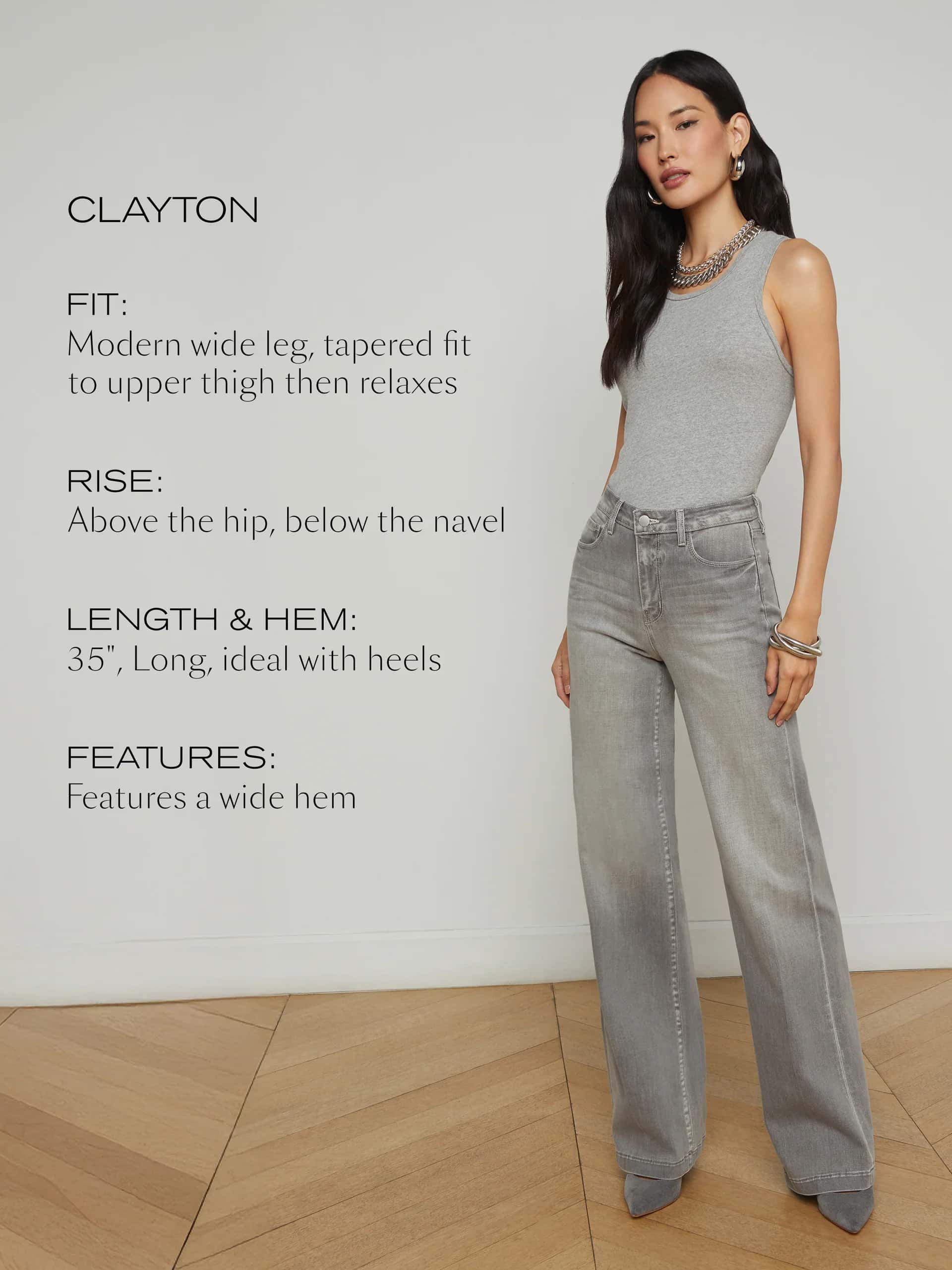 Clayton Wide-Leg Jean In Barron
