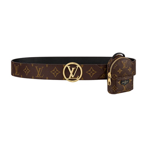 Louis Vuitton, Accessories, Lv Circle 35mm Reversible Belt Monogram Black  Epi Leather