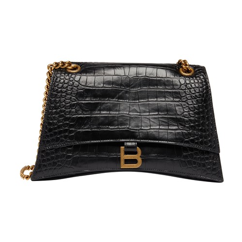 Balenciaga Women's Crush Medium Chain Bag - Black