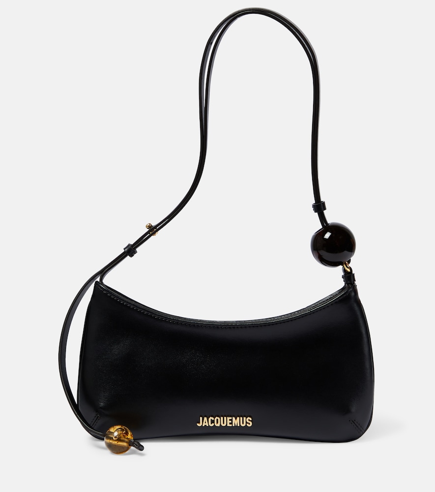 JACQUEMUS Le Bisou Perle embellished leather shoulder bag